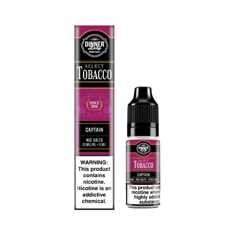 Dinner Lady Select Tobacco Nic Salt 20mg (Captain)