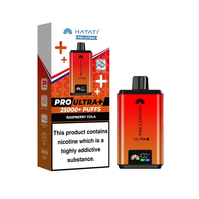 Hayati Pro Ultra+ 25K Prefilled Pod Kit Raspberry Cola