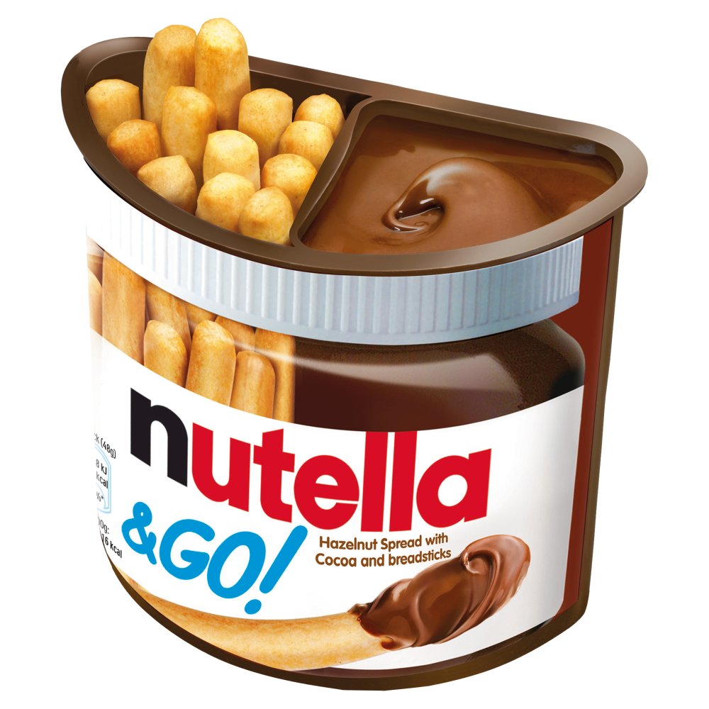 Nutella & Go! Hazelnut Chocolate Spread and Breadsticks Snack Pot 48g 48g × 12 × 1