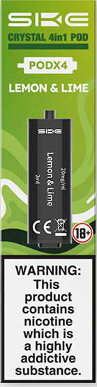 SKE Crystal 4-in-1 2400 Pre-filled Flavour Pods (LEMON LIME)