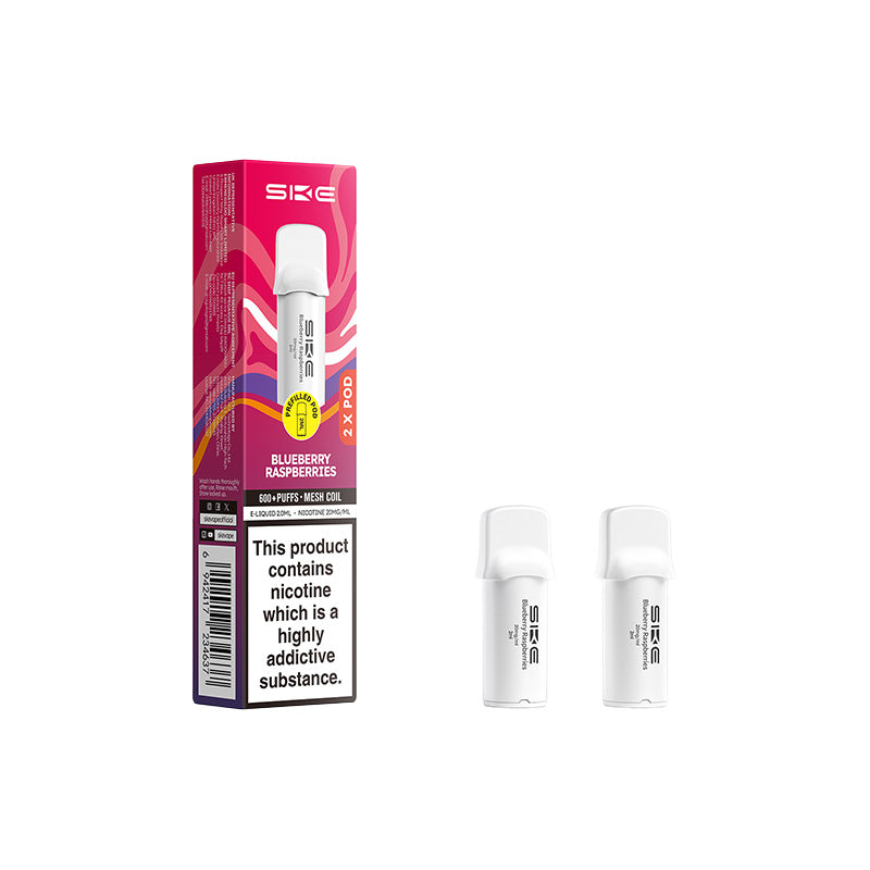 SKE 600 Pro Prefilled Pods 2 Pack (BLUEBERRY RASPBERRIES)