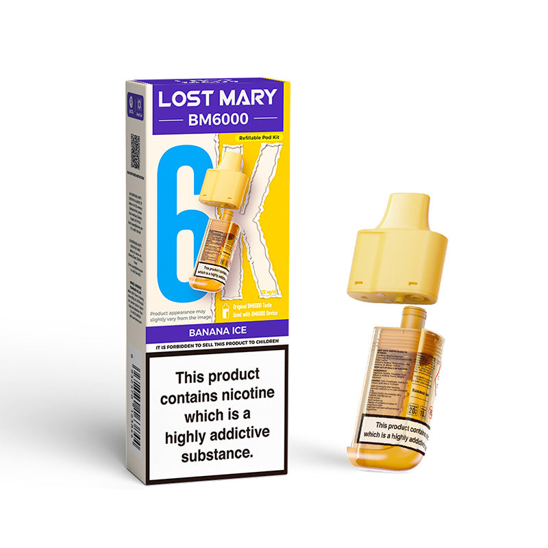 Lost Mary BM6000 Replaceable Pod (BANANA ICE)
