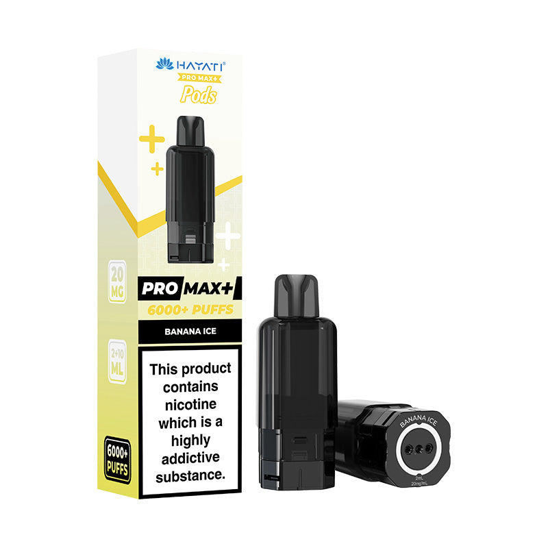 Hayati Pro Max+ 6K Prefilled Replacement Pods Banana Ice