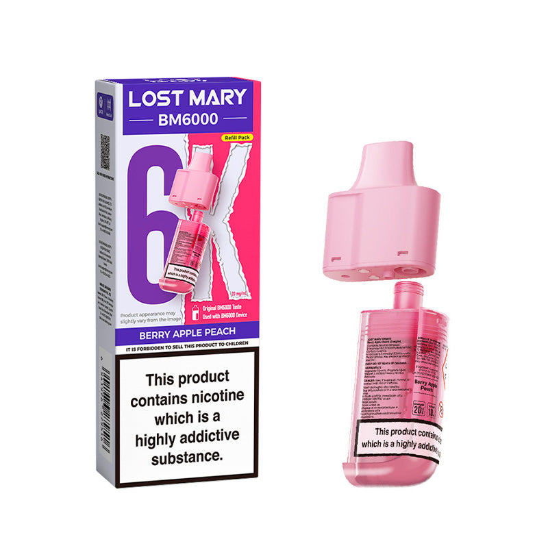Lost Mary BM6000 Replaceable Pod (BERRY APPLE PEACH)