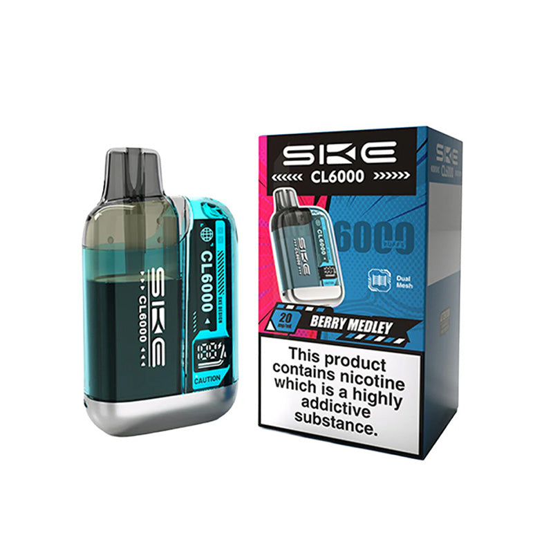 SKE Crystal CL6000 Legal Big Puff Device (BERRY MEDLEY)