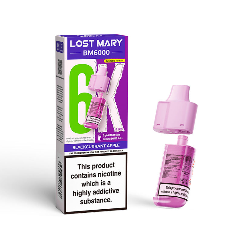 Lost Mary BM6000 Replaceable Pod (BLACKCURRANT APPLE)