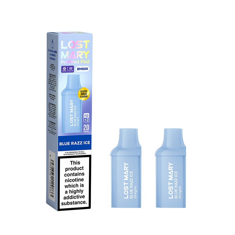 Lost Mary BM600 Prefilled Pods (BLUE RAZZ ICE)