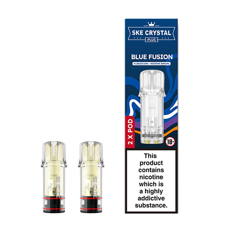 SKE Crystal Plus Prefilled Pods 2 Pack (BLUE FUSION)
