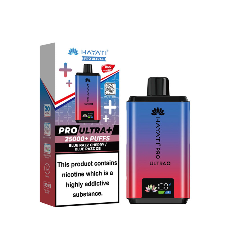 Hayati Pro Ultra+ 25K Prefilled Pod Kit Blue Razz Cherry- Blue Razz GB