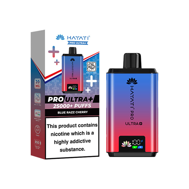 Hayati Pro Ultra+ 25K Prefilled Pod Kit Blue Razz Cherry