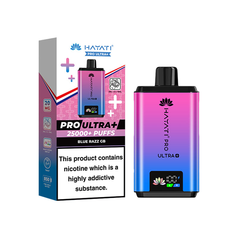 Hayati Pro Ultra+ 25K Prefilled Pod Kit Blue Razz GB