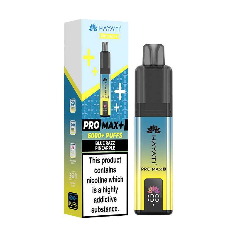 Hayati Pro Max+ 6K Prefilled Pod Kit Blue Razz Pineapple