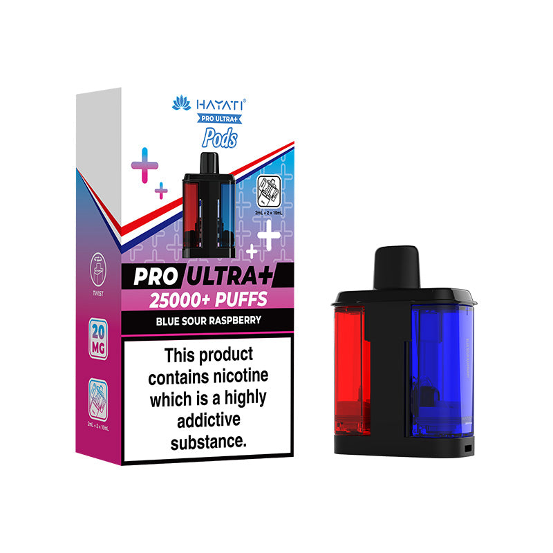 Hayati Pro Ultra+ 25K Prefilled Pods Blue Sour Raspberry