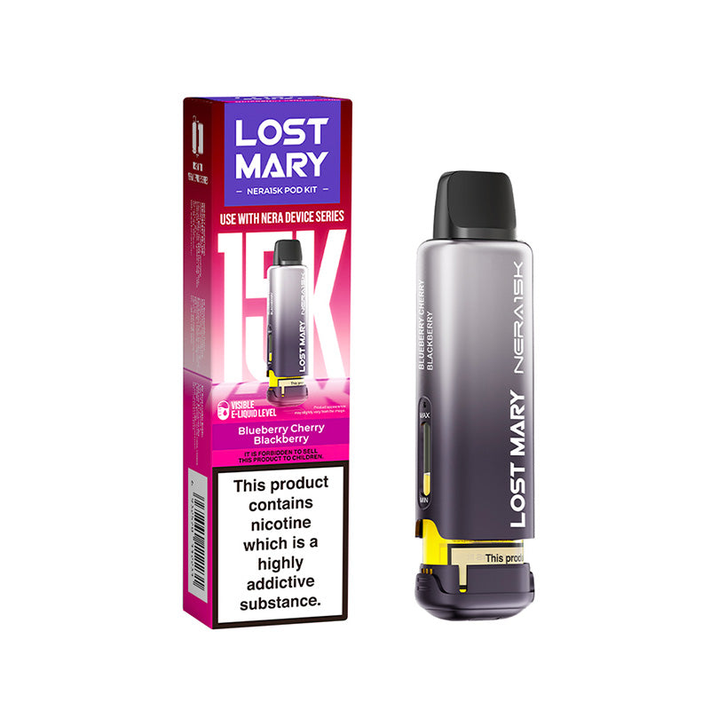 Lost Mary Nera 15K 20mg Prefilled Pod (BLUEBERRY CHERRY BLACKBERRY)