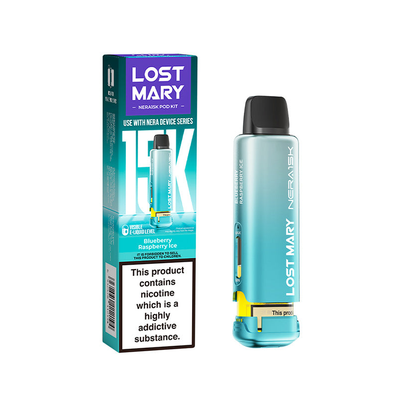 Lost Mary Nera 15K 20mg Prefilled Pod (BLUEBERRY RASPBERRY ICE)
