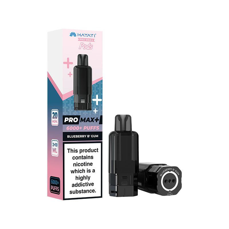 Hayati Pro Max+ 6K Prefilled Replacement Pods Blueberry B'Gum