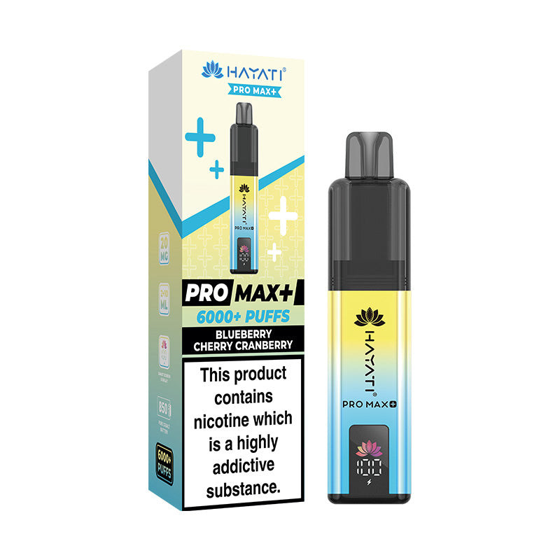 Hayati Pro Max+ 6K Prefilled Pod Kit Blueberry Cherry Cranberry