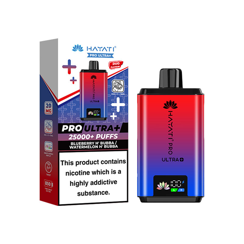 Hayati Pro Ultra+ 25K Prefilled Pod Kit Blueberry H'Bubba Watermelon H'Bubba