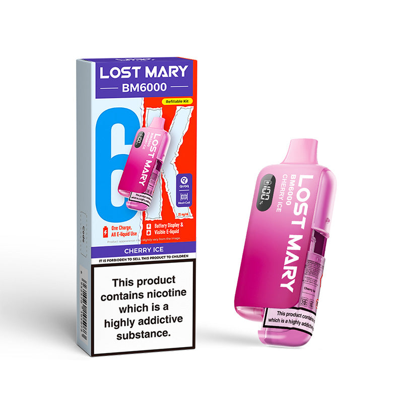 Lost Mary BM6000 Refillable Kit (CHERRY ICE)