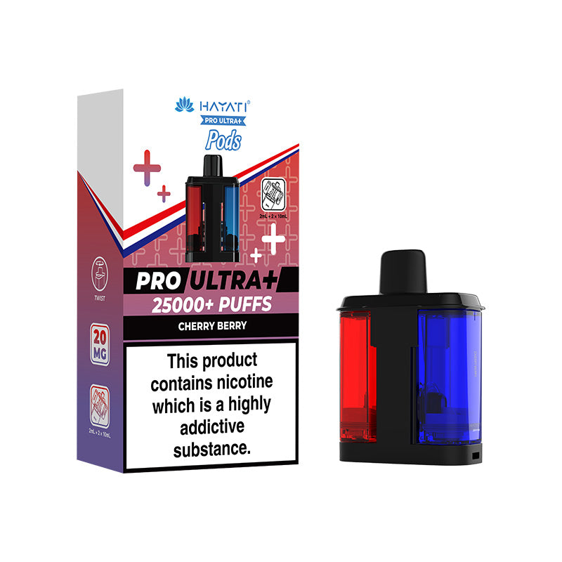 Hayati Pro Ultra+ 25K Prefilled Pods Cherry Berry