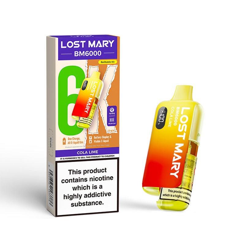 Lost Mary BM6000 Refillable Kit (COLA LIME)