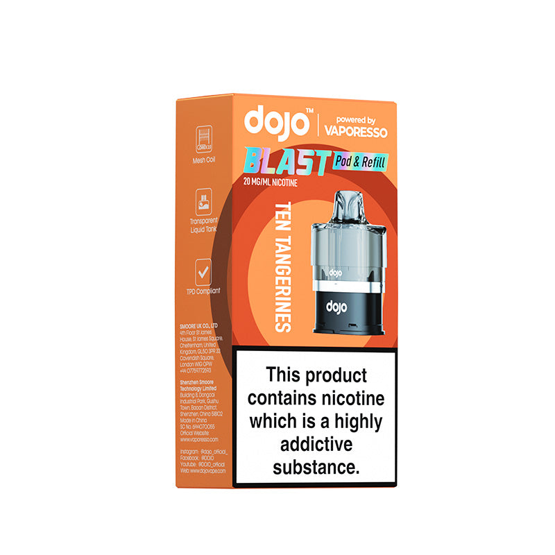 Dojo Blast 6000 10mg Prefilled Pod (TEN TANGERINES)
