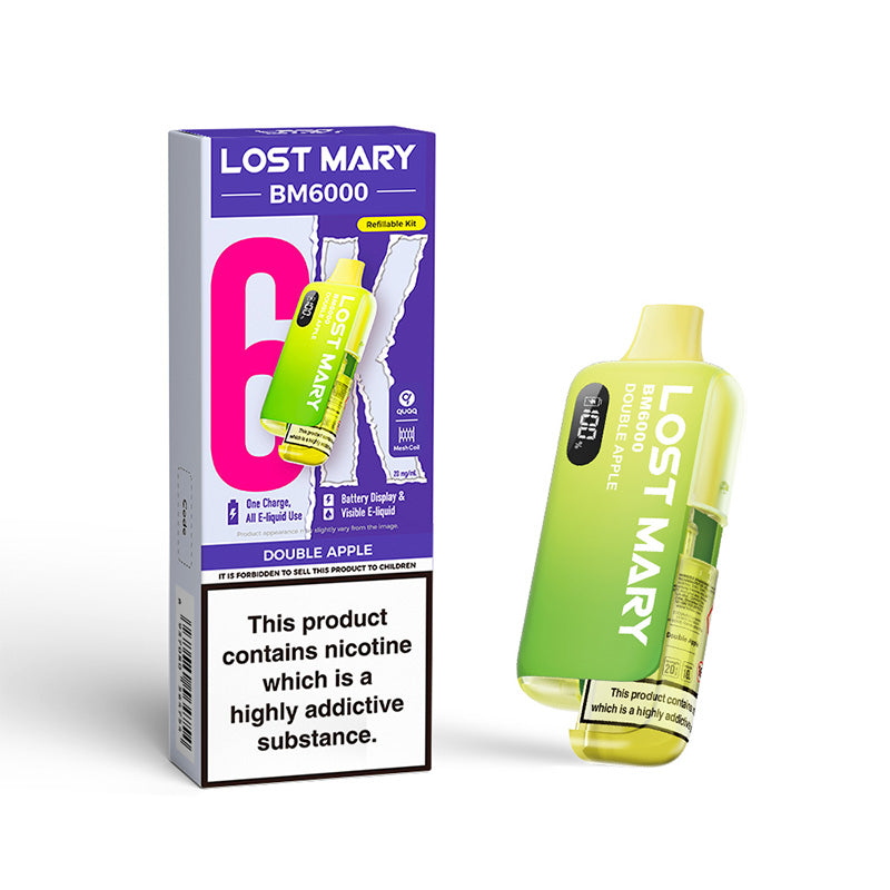 Lost Mary BM6000 Refillable Kit (DOUBLE APPLE)