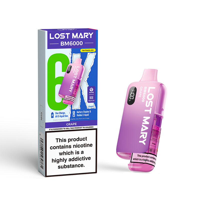 Lost Mary BM6000 Refillable Kit (GRAPE)