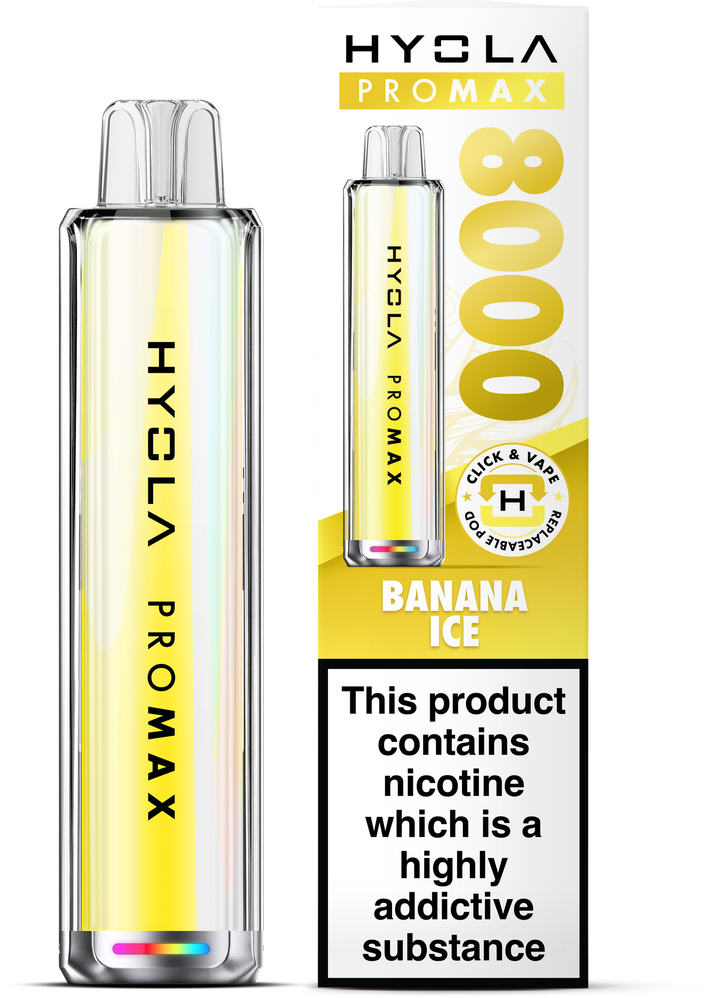 Hyola Pro Max 8000 Prefilled Pod Kit (Banana Ice)