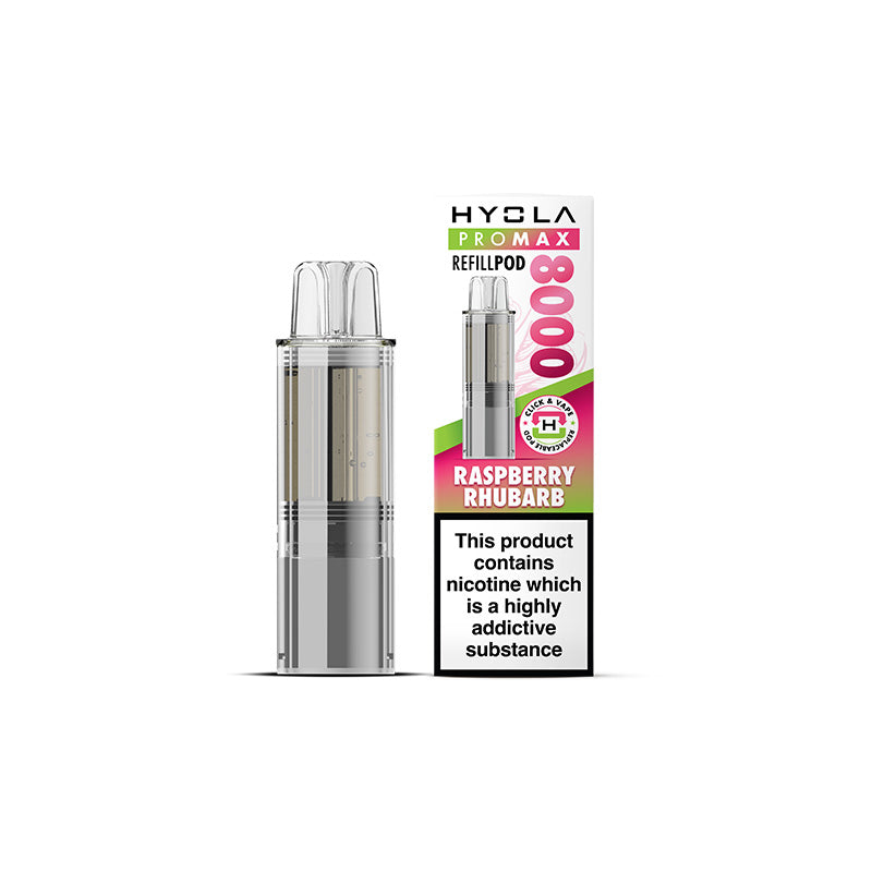 Hyola Pro Max 8000 Prefilled Pod Raspberry Rhubarb