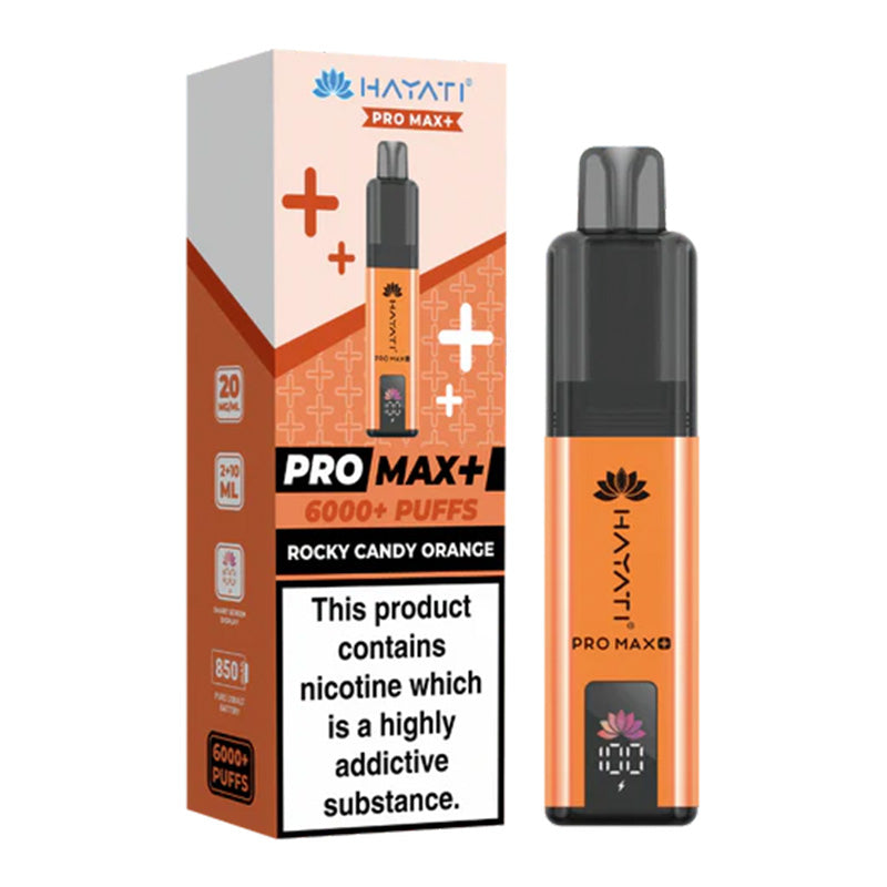 Hayati Pro Max+ 6K Prefilled Pod Kit Rocky Candy Orange