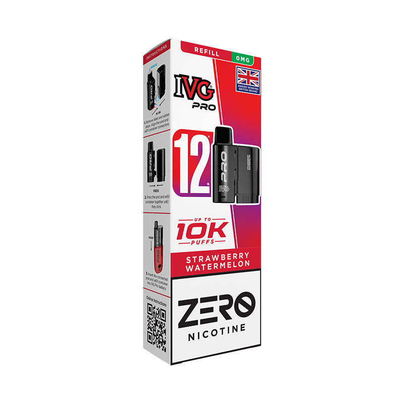 IVG Pro 12 0mg Prefilled Pod (STRAWBERRY WATERMELON)