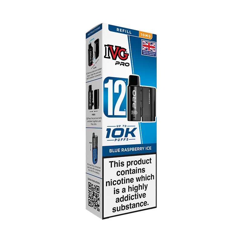 IVG Pro 12 10mg Prefilled Pod (BLUE RASPBERRY ICE)
