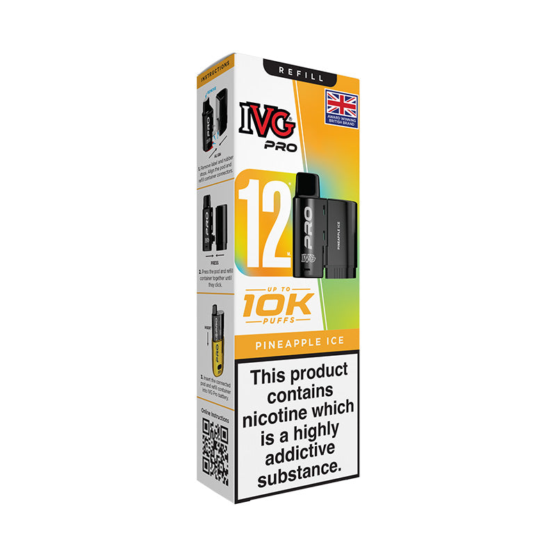IVG Pro 12 20mg Prefilled Pod (PINEAPPLE ICE)