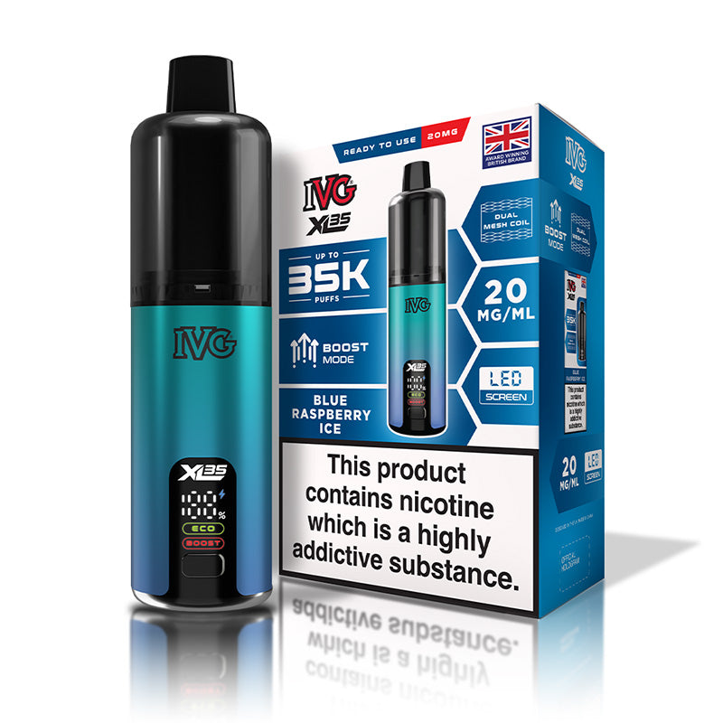 IVG XL 35K Prefilled Pod Kit Blue Raspberry Ice