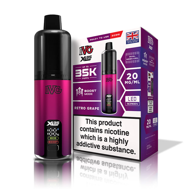 IVG XL 35K Prefilled Pod Kit (RETRO GRAPE)