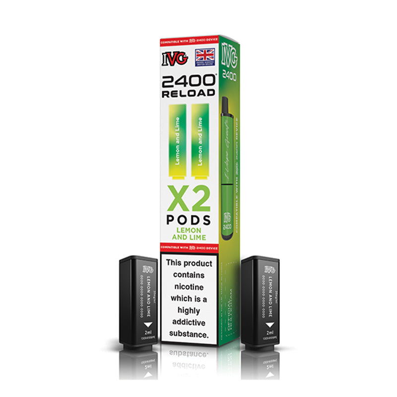 IVG 2400 2 In 1 Prefilled Pods (LEMON & LIME)