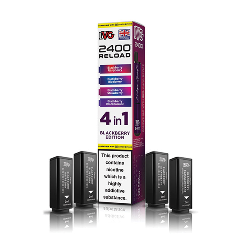 IVG 2400 4 In 1 Prefilled Pods (BLACKBERRY EDITION)