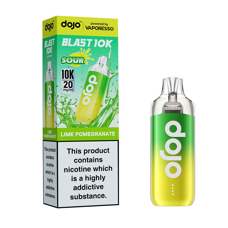 Dojo Blast 10K Big Puff Devices (LIME POMEGRANATE)