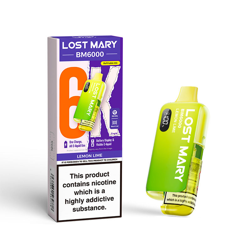 Lost Mary BM6000 Refillable Kit (LEMON LIME)
