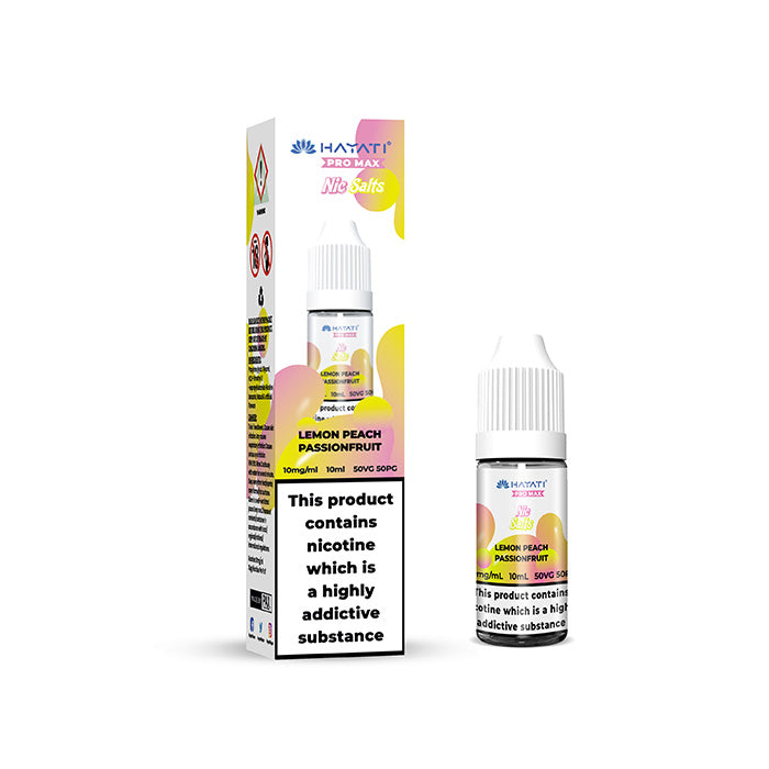 Hayati Pro Max Nic Salt 10mg Lemon Peach Passionfruit