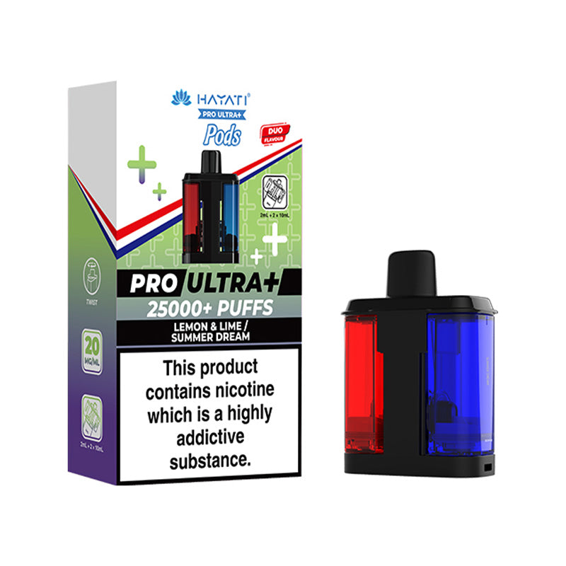 Hayati Pro Ultra+ 25K Prefilled Pods Lemon Lime- Summer Dream