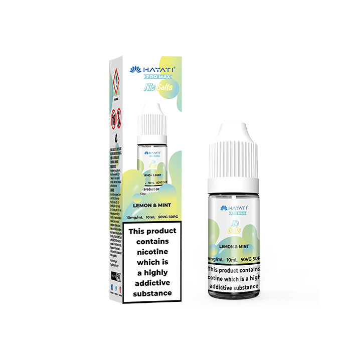 Hayati Pro Max Nic Salt 10mg Lemon & Mint