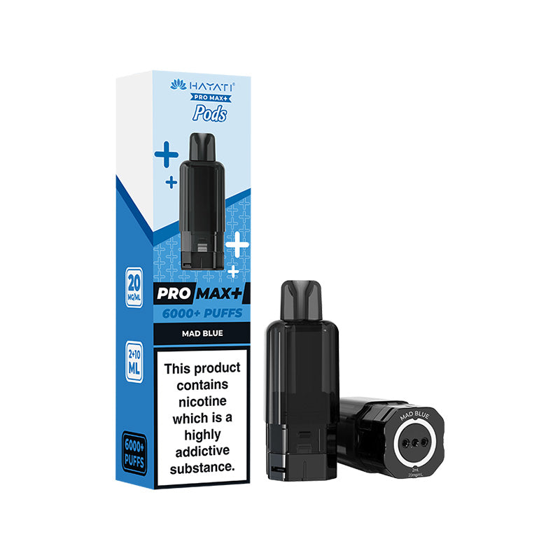 Hayati Pro Max+ 6K Prefilled Replacement Pods Mad Blue