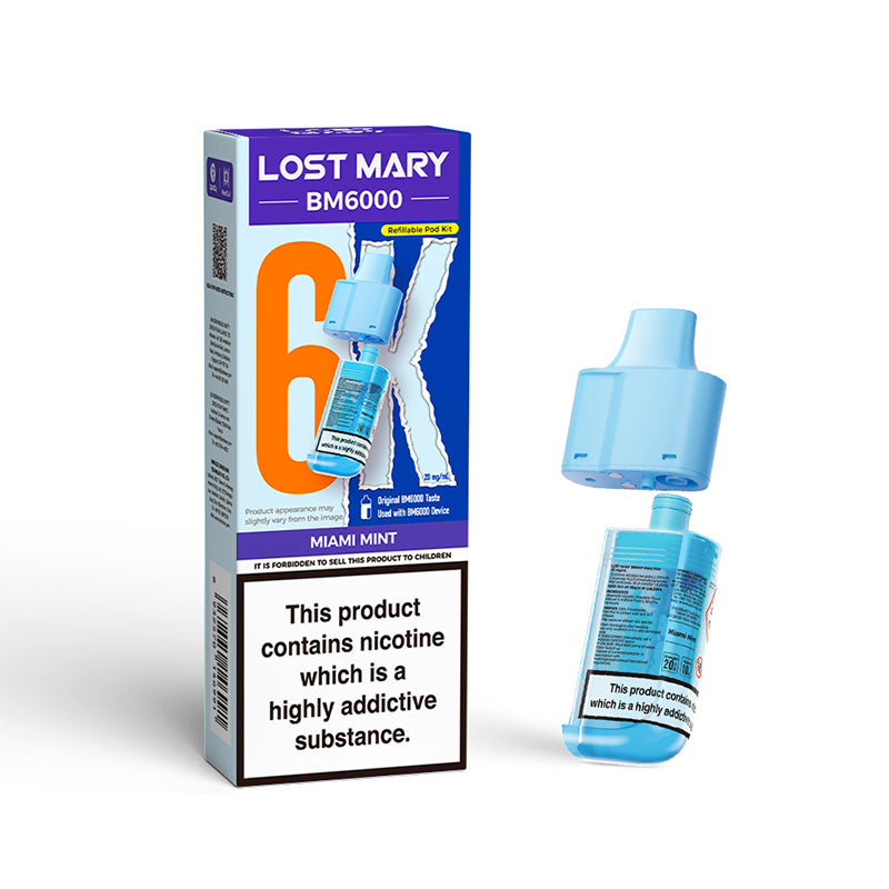 Lost Mary BM6000 Replaceable Pod (MIAMI MINT)