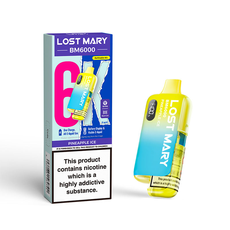 Lost Mary BM6000 Refillable Kit (PINEAPPLE ICE)