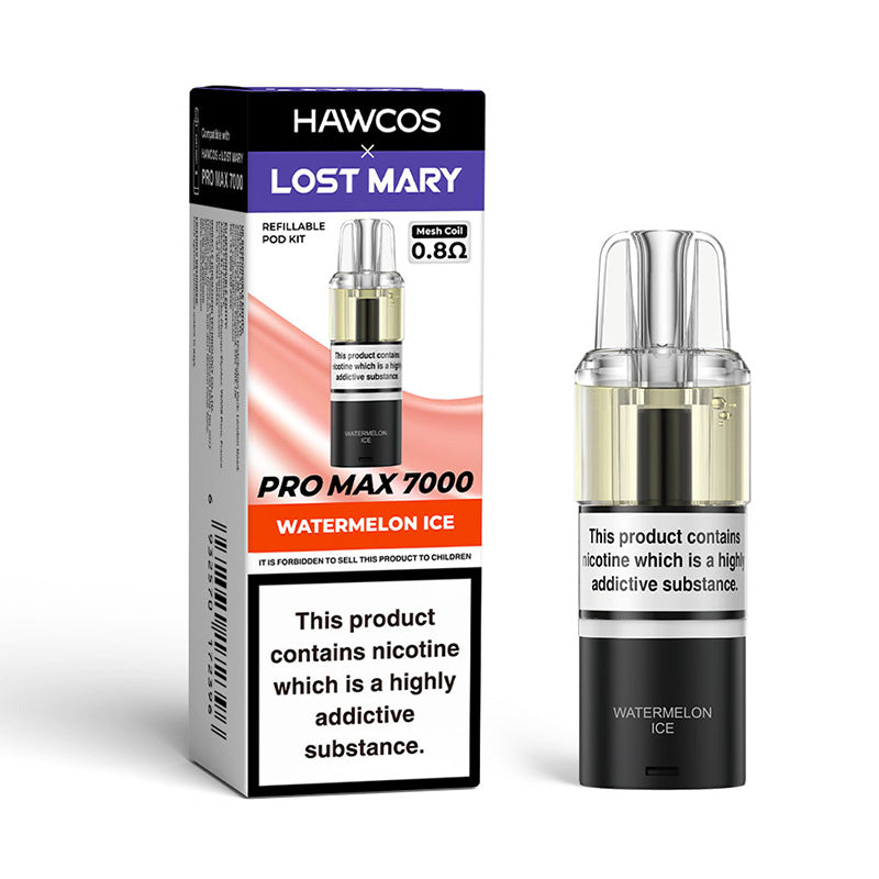 HAWCOS x Lost Mary Pro Max 7000 Refillable Pod (WATERMELON ICE)