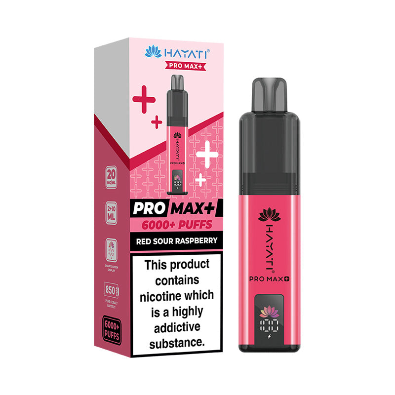 Hayati Pro Max+ 6K Prefilled Pod Kit Red Sour Raspberry