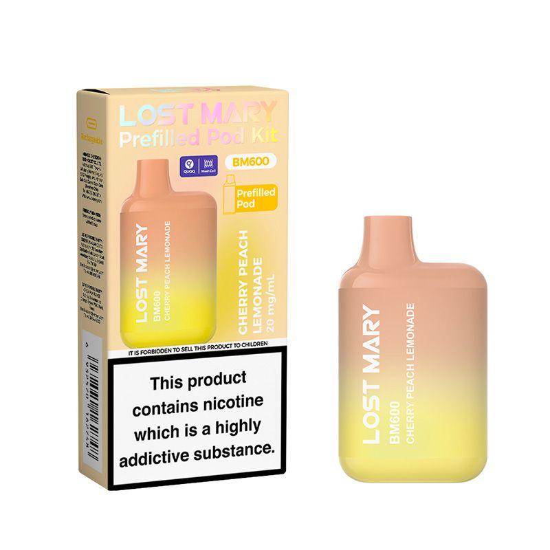 Lost Mary BM600 Prefilled Pod Kit (CHERRY PEACH LEMONADE)