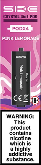 SKE Crystal 4-in-1 2400 Pre-filled Flavour Pods (PINK LEMONADE)